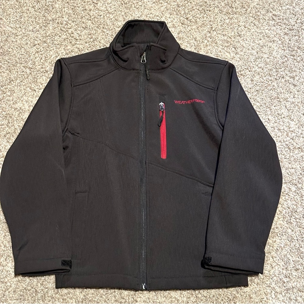 NWOT Weatherproof Boys Soft Shell Front Zip jacket